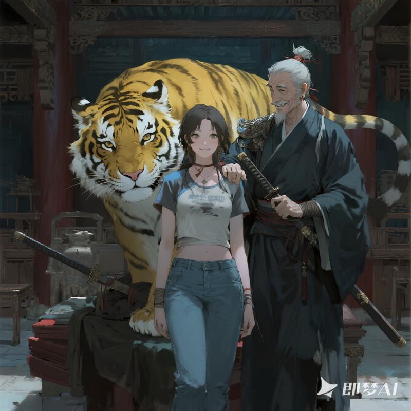兩只老虎真可愛
