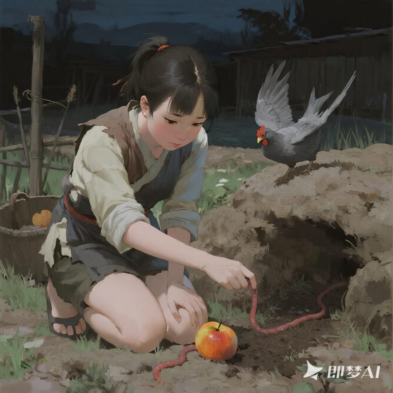 別人養金光鳳凰，唯獨我養的朱雀天天刨地挖蚯蚓