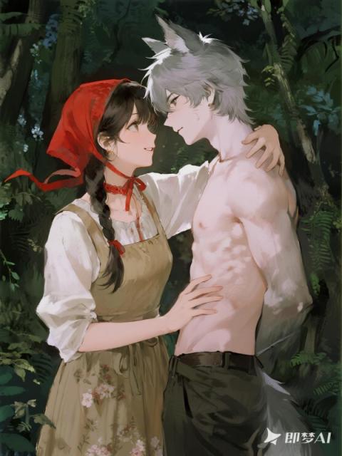 小紅帽跟大灰狼他倆有一腿