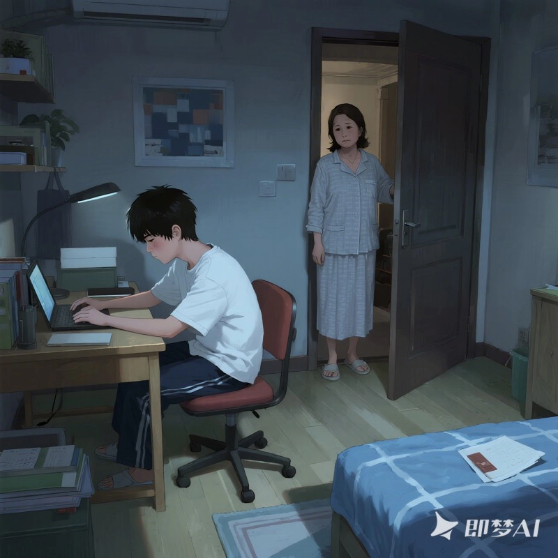 高考前夜，他在給別人的孩子講題
