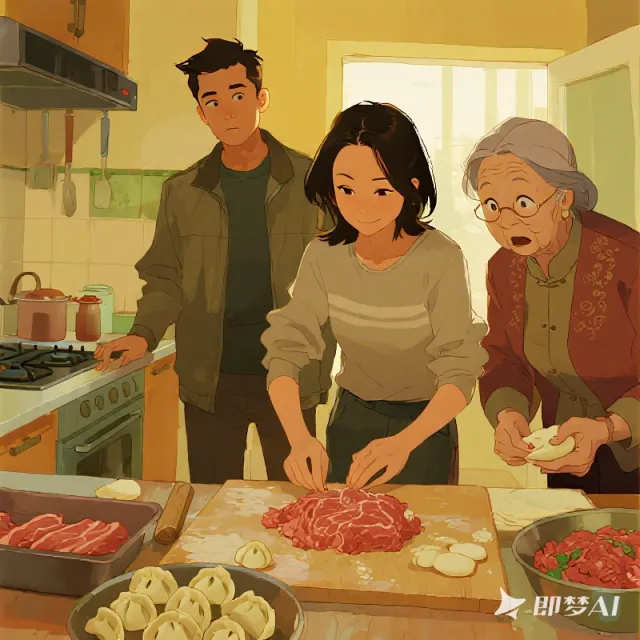 后媽搶雞蛋流產時，我在和全家人包餃子