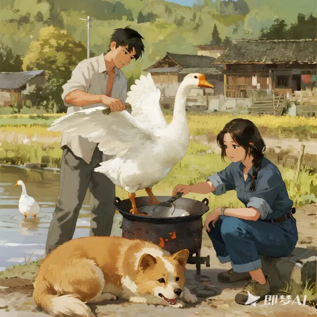 穿成大鵝后我成了村霸